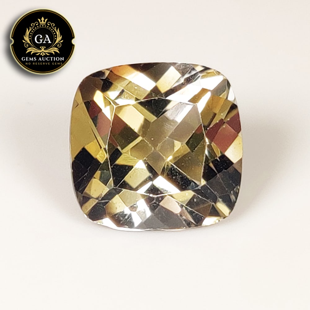8.41 Ct Natural Bicolor Imperial Topaz Cushion Cut (1 of 2)
