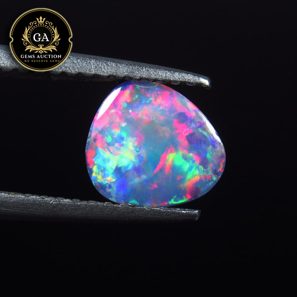 0.90 Ct Natural Australian Doublet Opal Unshaped Cab (1 of 2)
