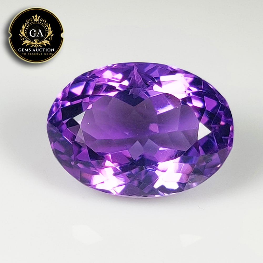 11.95 Ct Natural Purple Amethyst Oval Cut (1 of 2)