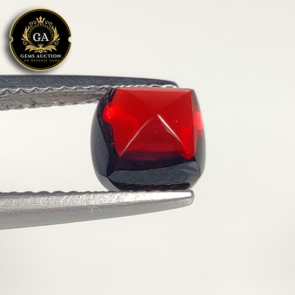 2.38 Ct Natural Rhodolite Garnet Almandine Sugar Loupe Cushion Cab: Weight - 2.38 Ct / Size - 7.00 x 6.80 x 4.80 mm / Shape - Cushion Cab / Clarity - VVS / Origin - Nigeria / Treatment - None