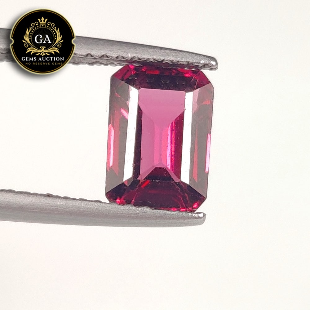 1.86 Ct Natural Rhodolite Garnet Almandine Red Octagon Cut: Weight - 1.86 Ct / Size - 8.00 x 5.70 x 3.70 mm / Shape - Octagon Cut / Clarity - VVS / Origin - Nigeria / Treatment - None