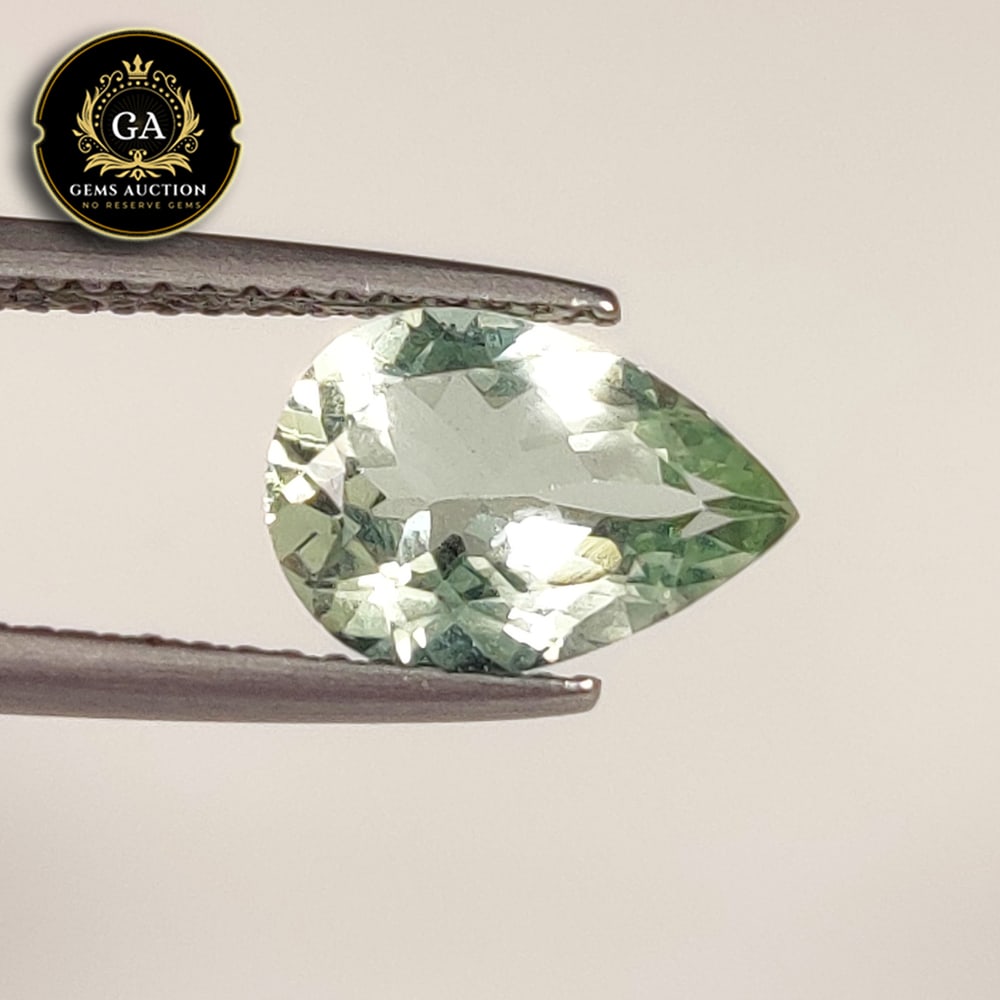 1.44 Ct Natural Beryl Pear Cut: Weight - 1.44 Ct / Size - 10.20 x 7.10 x 4.00 mm / Shape - Pear Cut / Clarity - VVS / Origin - Brazil / Treatment - None