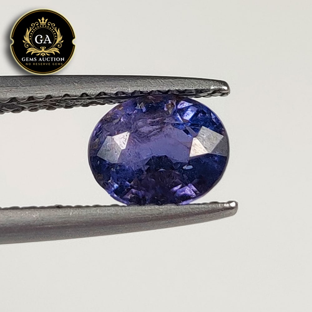 1.14 Ct Natural Deep Blue Spinel Oval Cut (1 of 2)
