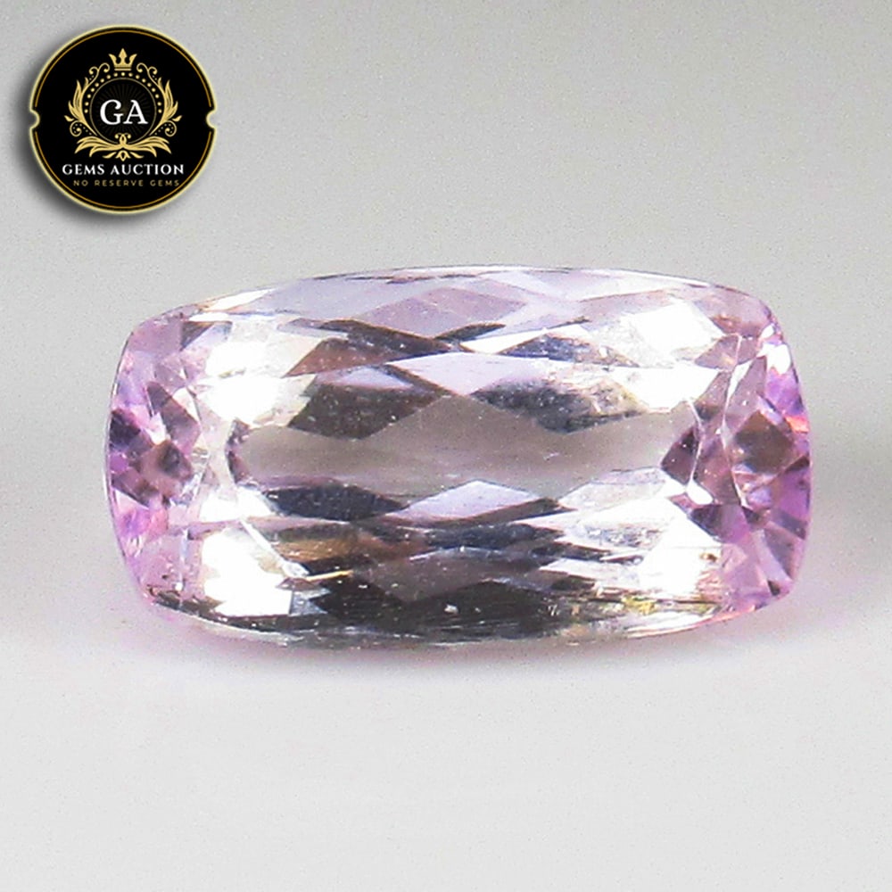 4.17 Ct Natural Sweet Pink Kunzite Cushion Cut (1 of 2)
