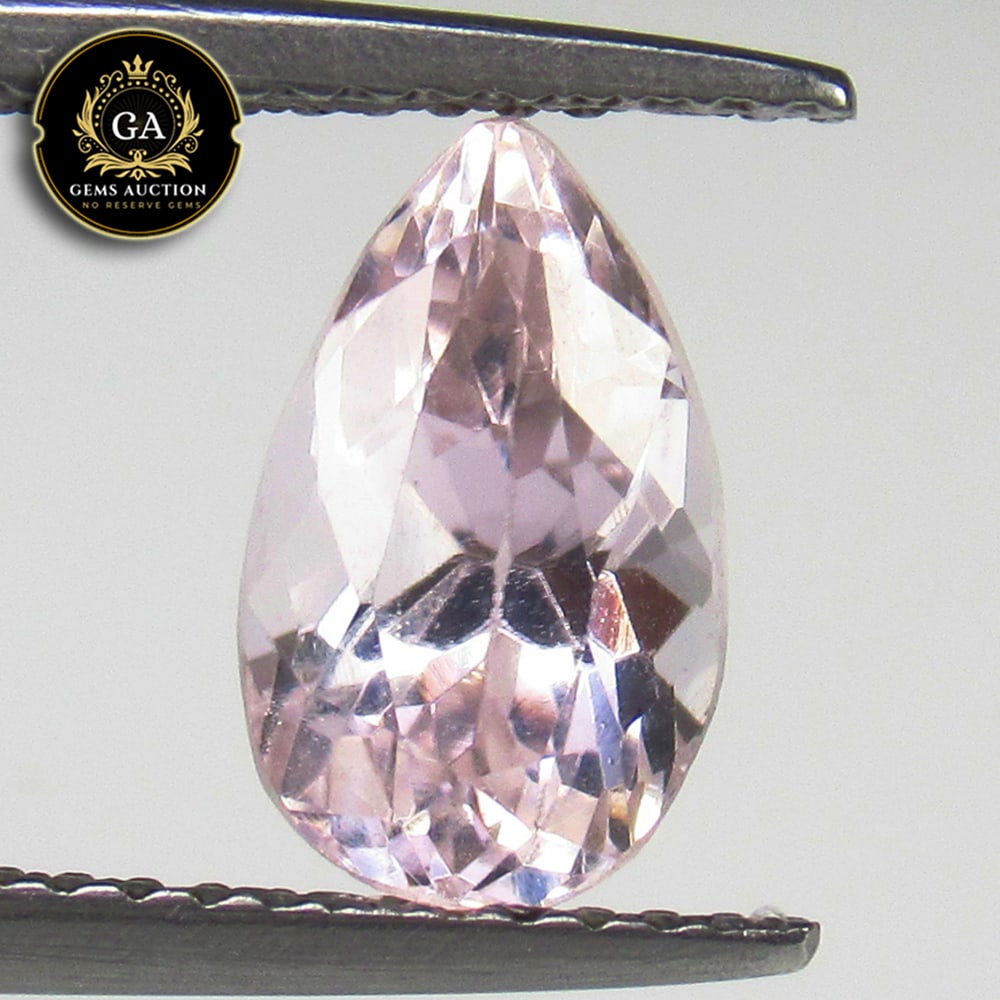 2.05 Ct Natural Sweet Pink Kunzite Pear Cut: Weight - 2.05 Ct / Size - 10.00 x 6.00 x 5.60 mm / Shape - Pear Cut / Color - Sweet Pink / Clarity - VVS / Origin - Afghanisthan / Treatment - None