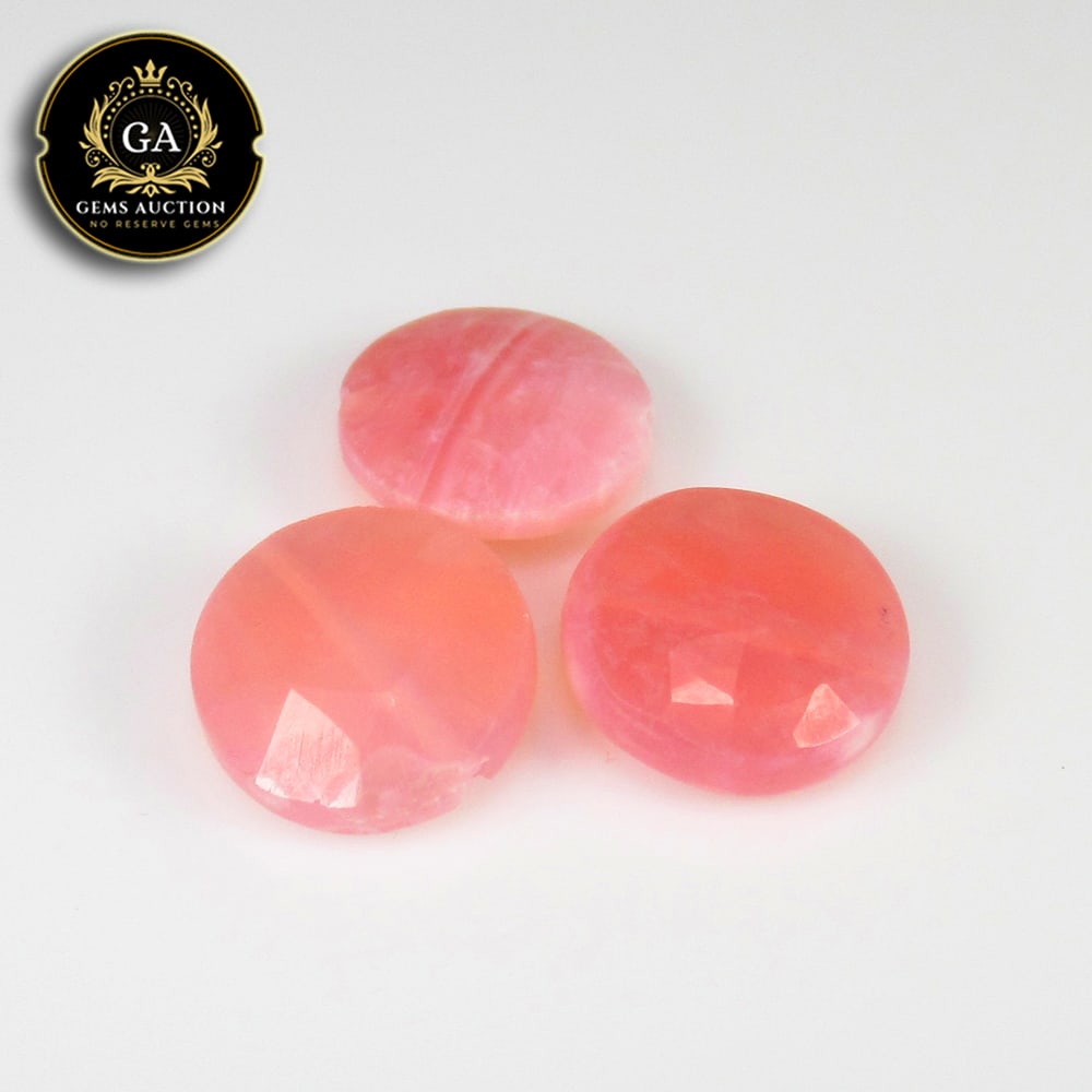 6.46 Ct Natural Pink Opal Round Cut Beads: Weight - 6.46 Ct / Size - 9.90 - 10.00 mm / 3 Pc's / Shape - Round Cut Beads / Clarity - Opaque / Origin - Peru / Treatment - None