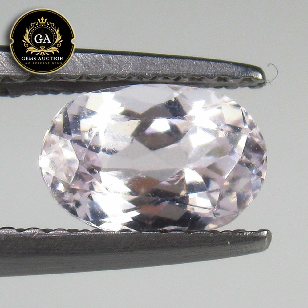 1.23 Ct Natural Sweet Pink Kunzite Oval Cut: Weight - 1.23 Ct / Size - 7.70 x 5.30 x 4.00 mm / Shape - Oval Cut / Color - Sweet Pink / Clarity - VVS / Origin - Afghanisthan / Treatment - None