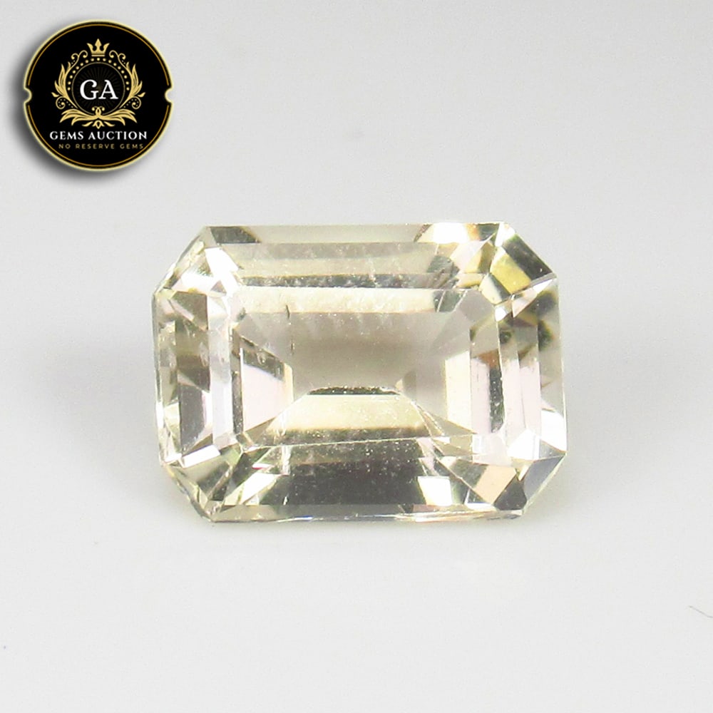 1.73 Ct Natural Yellow Beryl Octagon Cut: Weight - 1.73 Ct / Size - 8.90 x 6.50 x 4.80 mm / Shape - Octagon Cut / Color - Yellow / Clarity - VVS / Origin - Brazil / Treatment - None