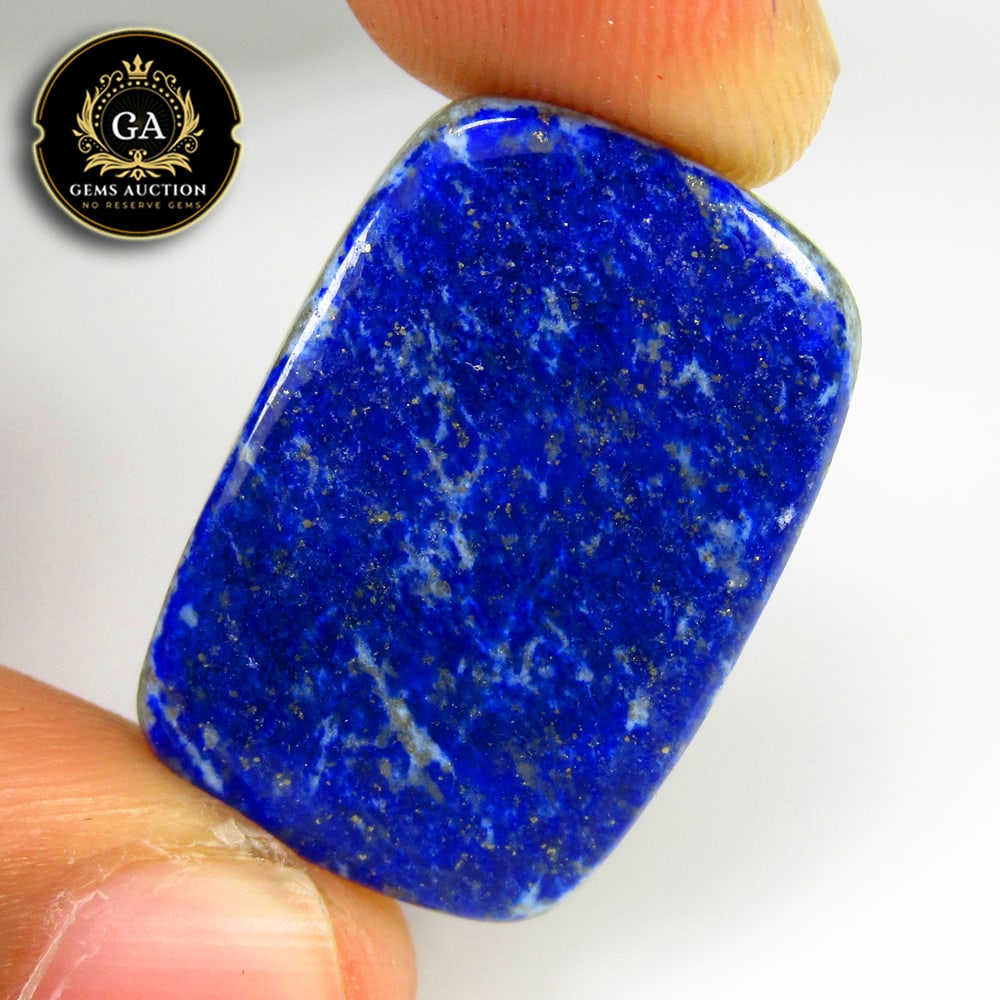 27.92 Ct Natural Blue Lapis Lazuli Cushion Cab (1 of 3)