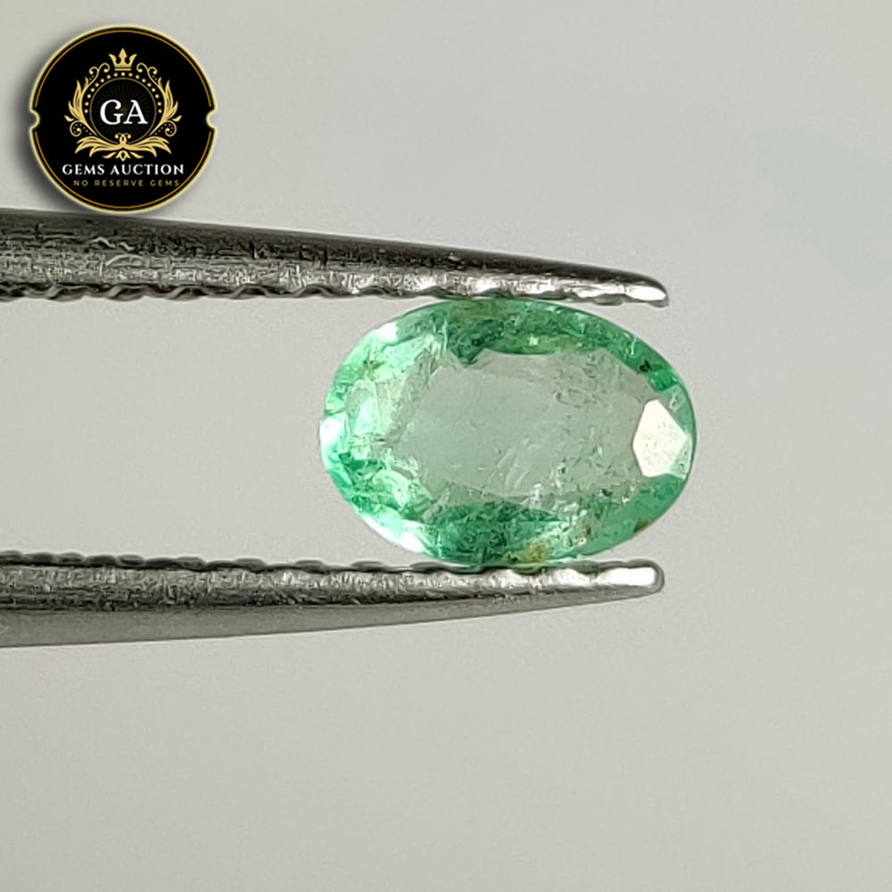 0.28 Ct Natural Zambian Emerald Oval Cut: Weight - 0.28 Ct / Size -5.80 x 3.80 x 2.10 mm / Shape - Oval Cut / Color - Green / Clarity - SI / Origin - Zambia / Treatment - Colorless Oil