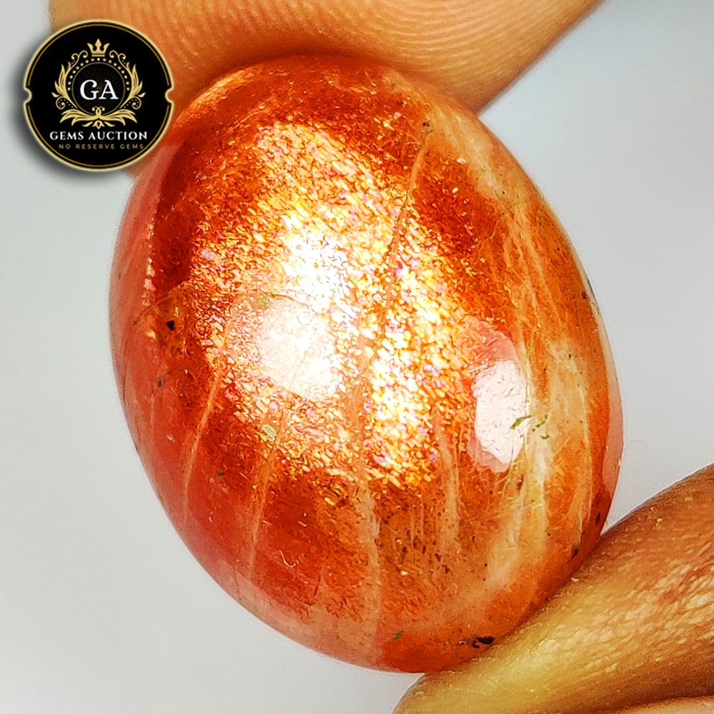 23.88 Ct Natural Sunstone Oval Cab: weight - 23.88 Ct / Size - 22.30 x 15.80 x 9.40 mm / Shape - Excellent Oval Cab / Origin - Brazil / Treatment - None