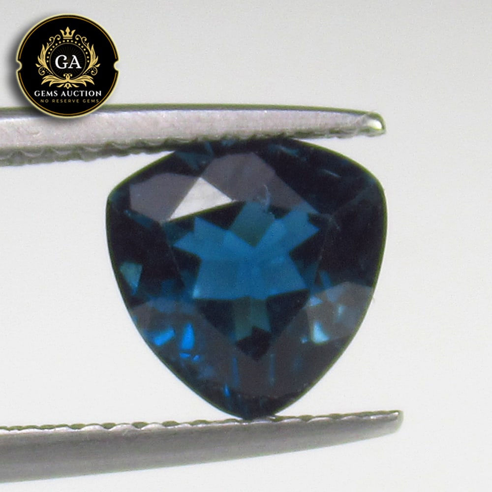 2.12 Ct Natural Beautiful London Blue Topaz Trillion Cut: Weight - 2.12 Ct / Size - 8.00 x 8.00 x 4.90 mm / Shape - Trillion Cut / Color - Blue / Clarity - VVS / Origin - Brazil / Treatment - Irradiated