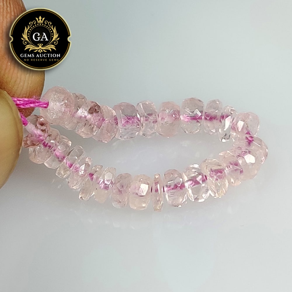 4.51 Ct Natural Sweet Rose Quartz Round Beads (1 of 3)