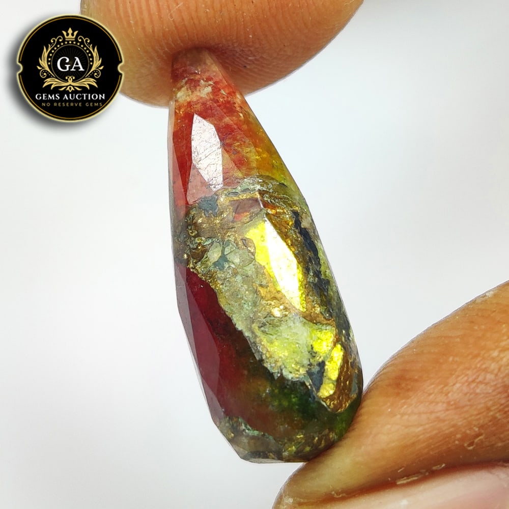 10.11 Ct Natural Howlite Pear Drop Beads (1 of 2)