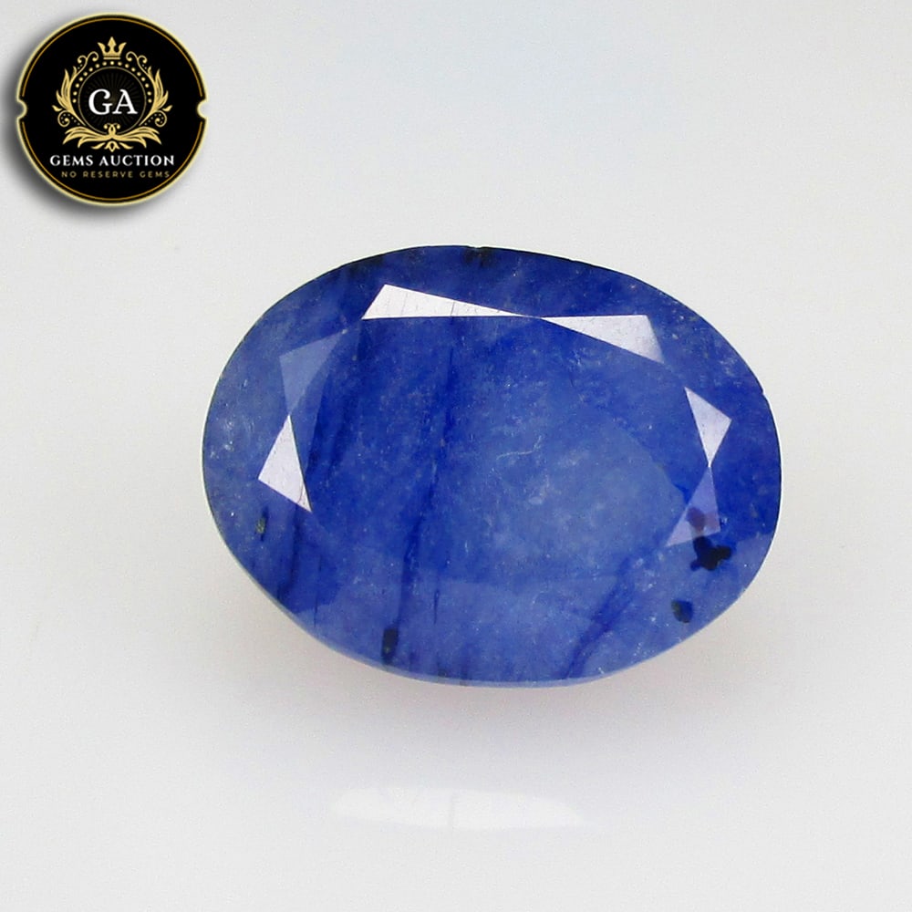 10.75 Ct Natural Blue Sapphire Oval Cut (1 of 3)