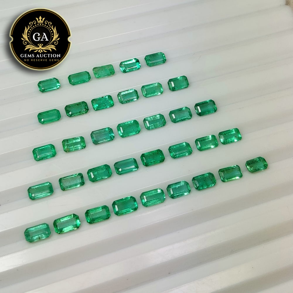 9.66 Ct Natural Zambian Emerald Octagon Cut Lot (1 of 2)