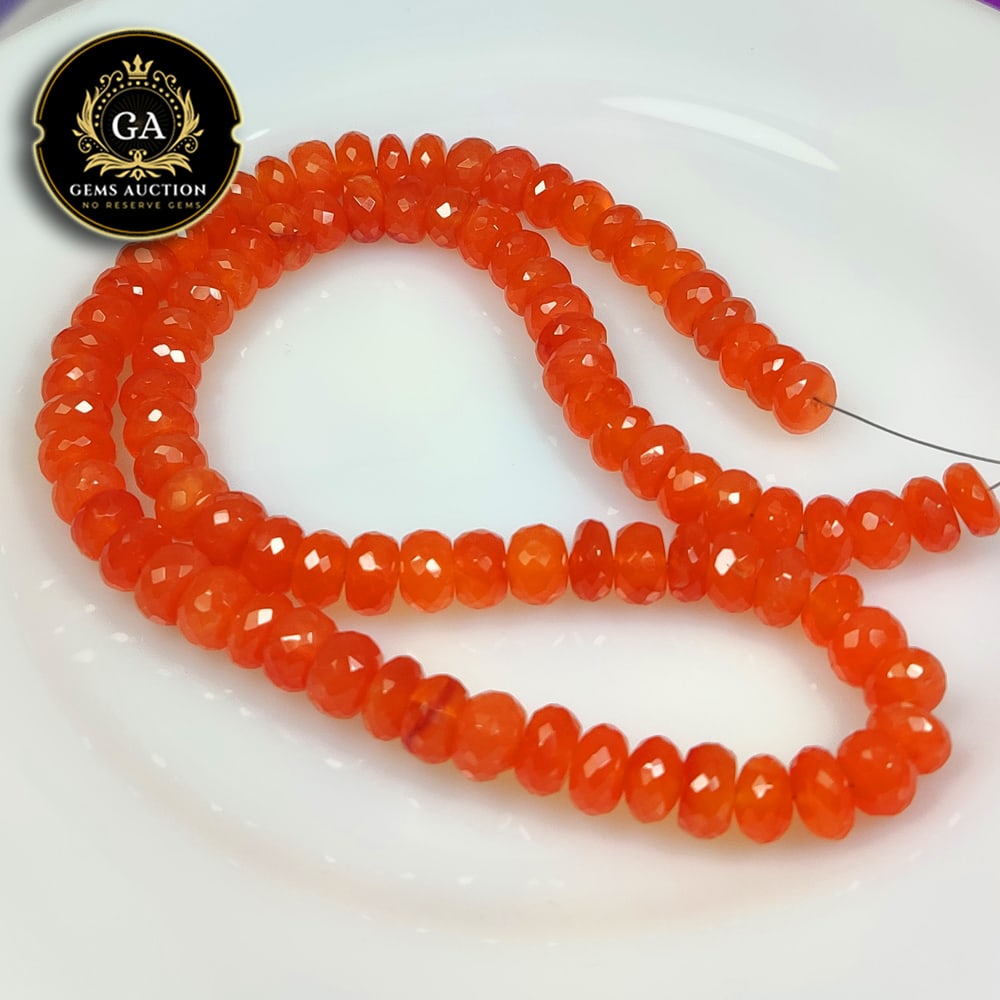 247.01 Ct Natural Orange Carnelian Drilled Round Cut Beads: Weight - 247.01 Ct / Size - 8.10 - 8.60 mm / 91 Pc's / Shape - Round Cut Beads / Clarity - Semi - Transparent / Origin - Brazil
