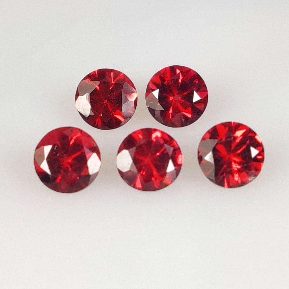 3.00 Ct Natural Almandite Garnet Round Cut Set (1 of 2)