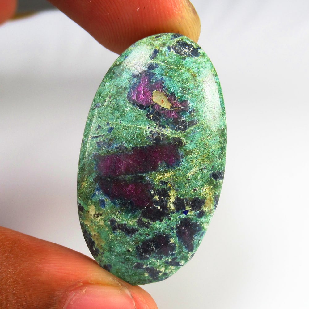 44.52 Ct Natural Ruby Fuchsite Oval Cab (1 of 2)