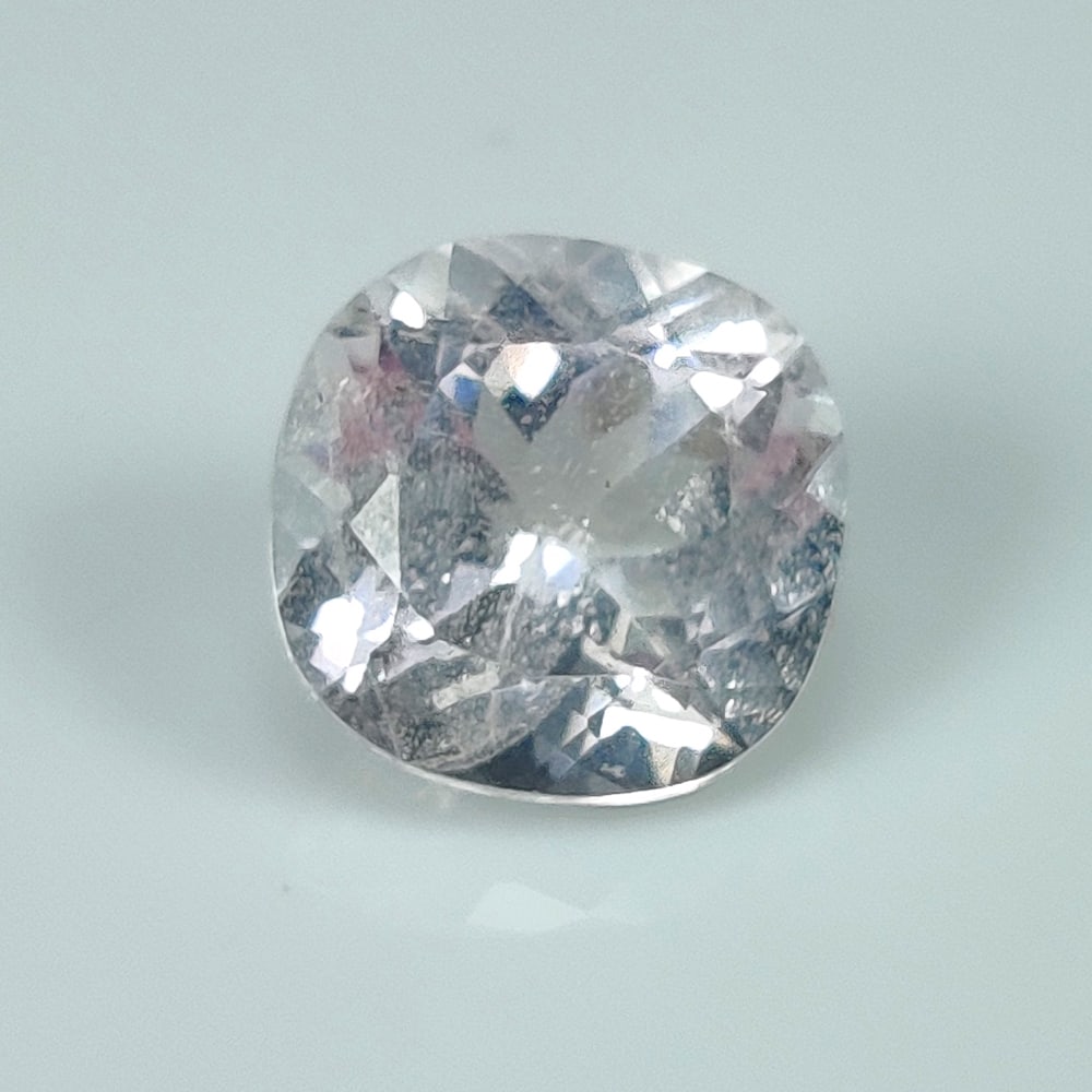 3.27 Ct Natural Danburite Cushion Faceted: Weight - 3.27 Ct / Dimensions - 9.40 x 9.20 x 6.00 mm / Top Class Quality / Shape & Cut - Cushion Faceted Cut / Origin - Mexico / Comments - None