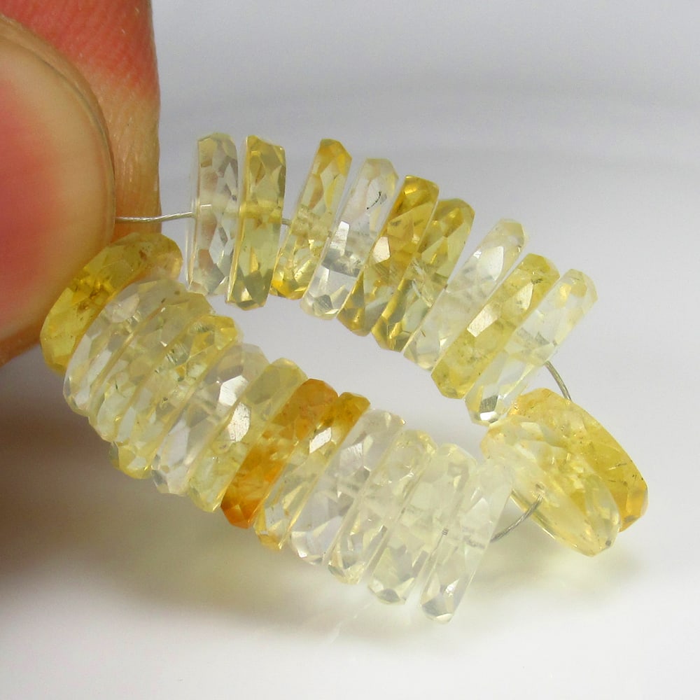 30.21 Ct Natural Yellow Citrine Round Beads: Weight - 30.21 Ct / Dimensions - 7.80 - 8.20 mm / 23 Pc's / Shape & Cut - Round Cut Beads / Color - Yellow / Transparency - VVS / Origin - Brazil / Comments - None