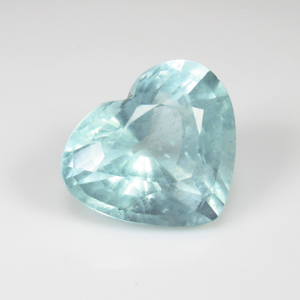 7.26 Ct Natural Aquamarine Lovely Heart Faceted (1 of 3)
