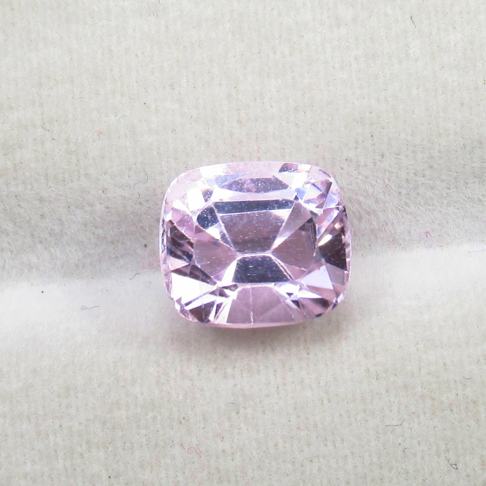 3.50 Ct Natural Pink Kunzite "Spodumene" Cushion Cut: Weight - 3.50 Ct / Size - 8.40 x 7.30 x 7.20 mm / Shape - Cushion Cut / Color - Pink / Clarity - VVS / Origin - Afghanisthan / Treatment - None