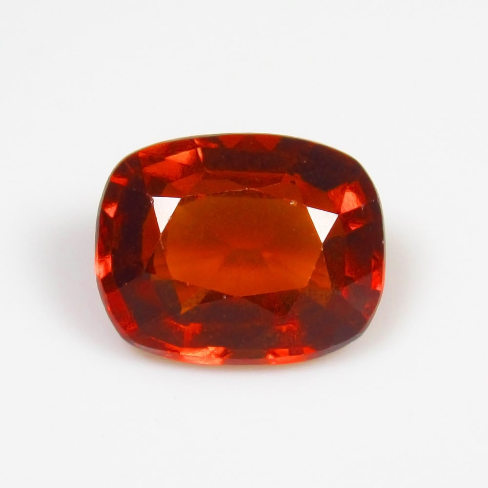 4.22 Ct Natural Deep Orange Hessonite Garnet Cushion Cut: Weight - 4.22 Ct / Size - 10.80 x 8.70 x 5.40 mm / Shape - Cushion Cut / Clarity - VVS / Origin - Nigeria / Treatment - None