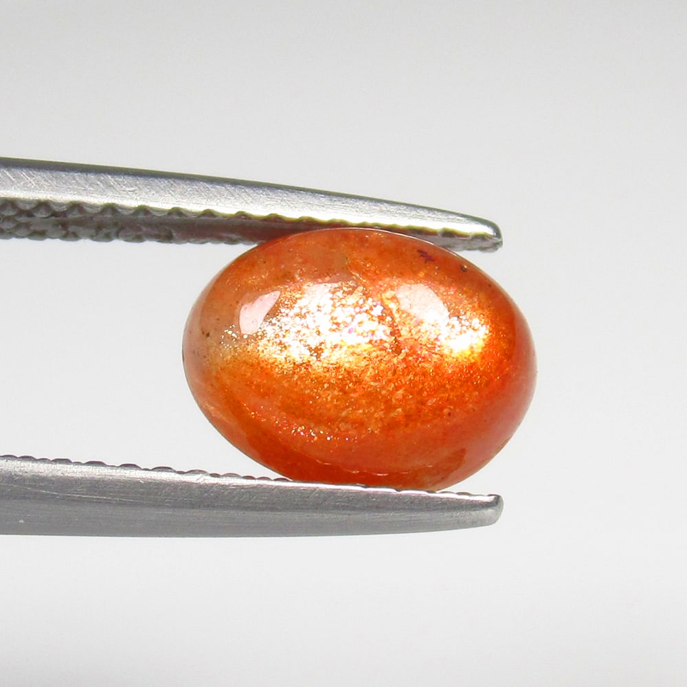 2.15 Ct Natural Sunstone Oval Cab: weight - 2.15 Ct / Size - 9.30 x 7.10 x 4.40 mm / Shape - Excellent Oval Cab / Origin - Brazil / Treatment - None
