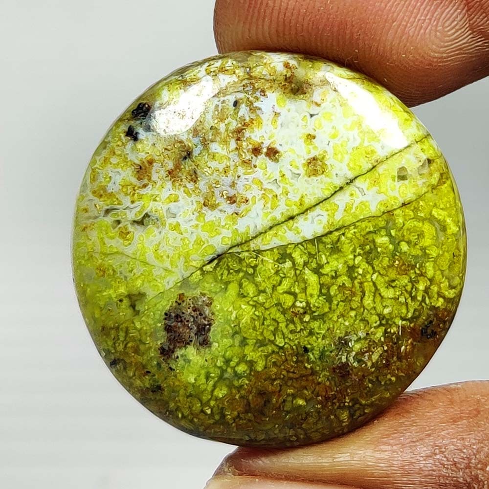 25.20 Ct Natural Jasper Quartz Round Cab (1 of 2)