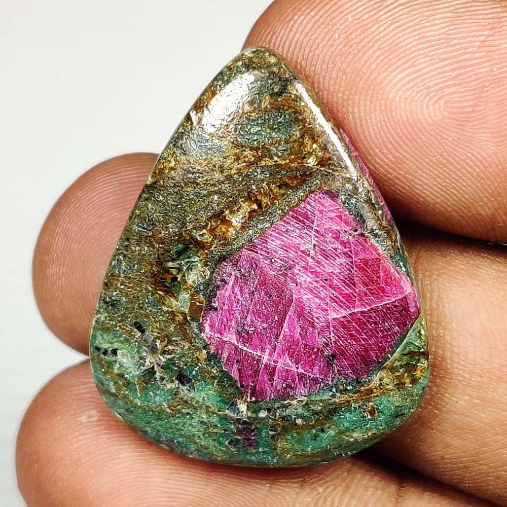 35.00 Ct Natural Ruby Kyanite Pear Cab (1 of 2)