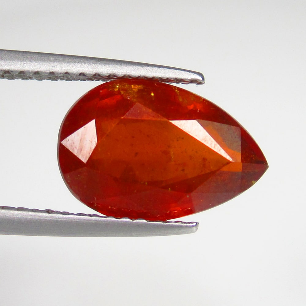 4.40 Ct Natural Orange Kyanite Pear Cut: Weight - 4.40 Ct / Size - 12.10 x 8.10 x 5.30 mm / Shape - Pear Cut / Color - Orange / Clarity - VVS / Origin - India / Treatment - None