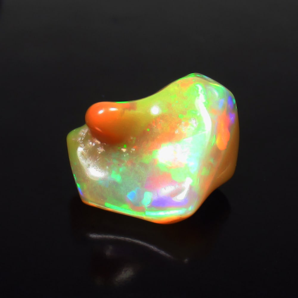 6.74 Ct Natural Multicolor Top Fire Opal Solid Rough Cab (1 of 2)