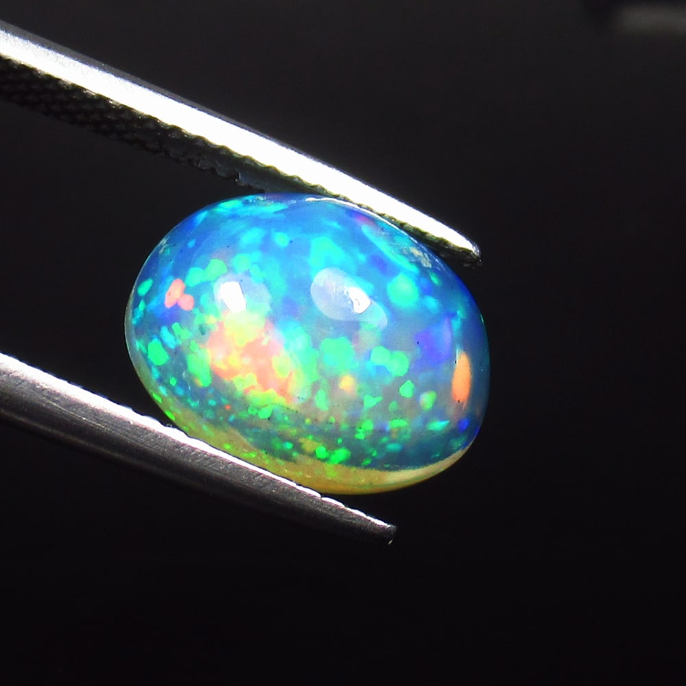 3.12 Ct Natural Multicolor Welo Opal Top Fire  Oval Cab (1 of 2)