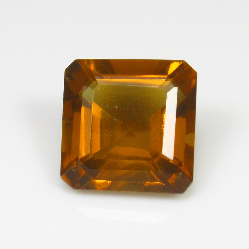 5.60 Ct Natural Mdaeira Citrine Square Octagon Cut: Weight - 5.60 Ct / Dimensions - 11.10 x 11.00 x 7.00 mm / Shape - Square Octagon Cut / Color - Yellow / Clarity - VVS / Origin - Brazil / Treatment - Heated
