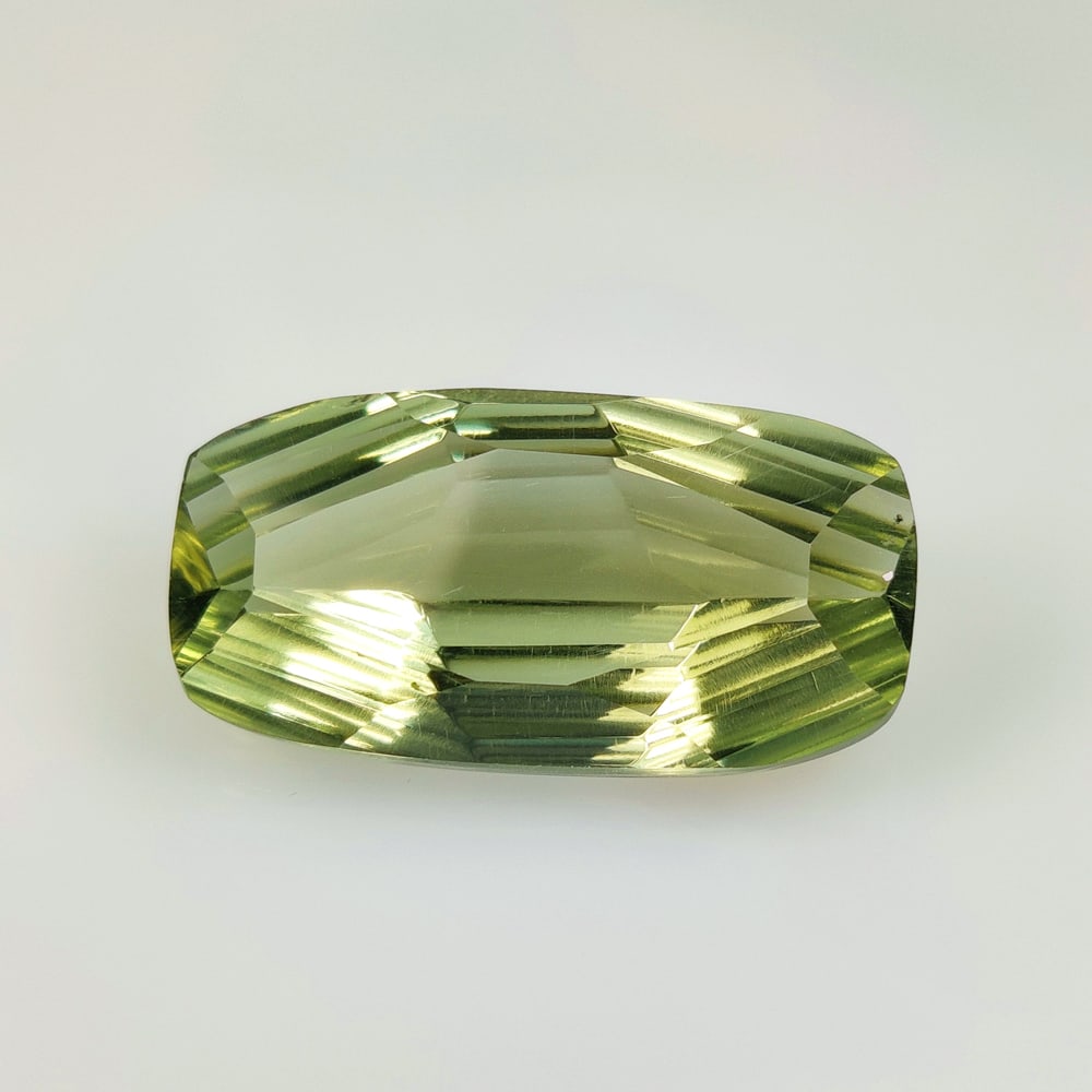 32.48 Ct Natural Green Amethyst Cushion Cut (1 of 2)