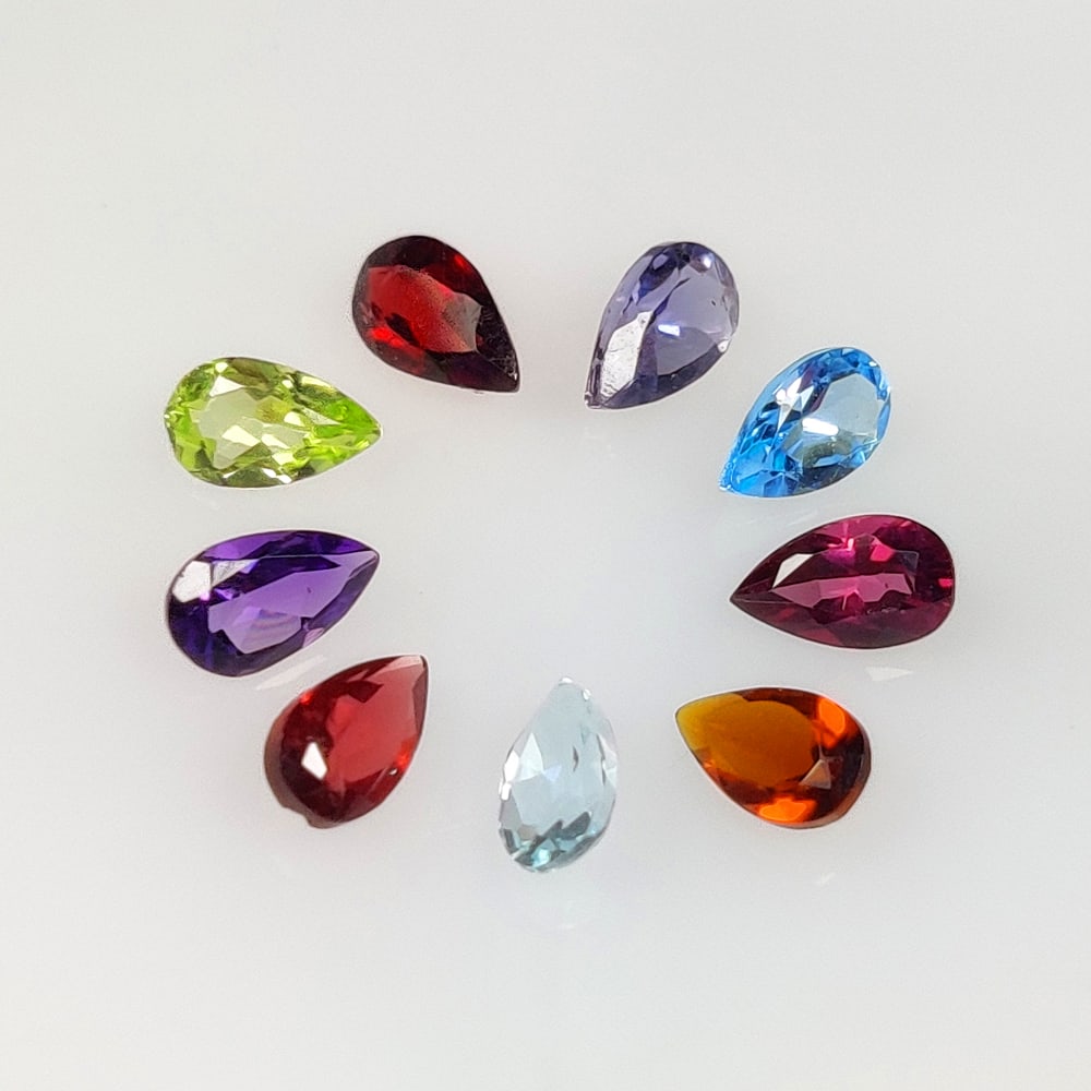 2.12 Ct Natural Semi Precious Pear Cut Jewellery Set (1 of 2)