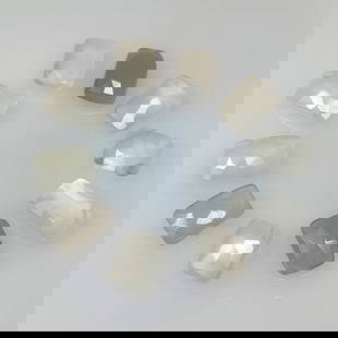 10.85 Ct Natural Moonstone Octagon Cut Beads: Weight - 10.85 Ct / Size - 7.5x5.5 - 8.6x5.6 mm / 10 Pc's / Shape - Octagon Cut Beads / Clarity - Semi-Transparent / Origin - India / Treatment - None