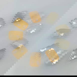 9.51 Ct Natural Moonstone Octagon Cut Beads: Weight - 9.51 Ct / Size - 8.0x5.4 - 8.6x5.7 mm / 9 Pc's / Shape - Octagon Cut Beads / Clarity - Semi-Transparent / Origin - India / Treatment - None