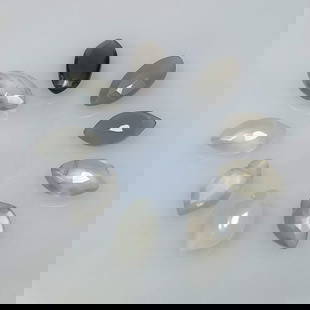 11.33 Ct Natural Moonstone Marquise Cut Beads: Weight - 11.33 Ct / Size - 7.0x5.7 - 11.9x5.2 mm / 9 Pc's / Shape - Marquise Cut Beads / Clarity - Semi-Transparent / Origin - India / Treatment - None