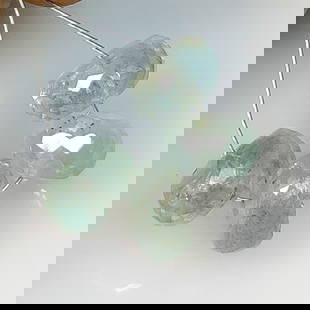 9.88 Ct Natural Aquamarine Round Cut Beads: Weight - 9.88 Ct / Size - 7.80 - 8.30 mm / 4 Pc's / Shape - Round Cut Beads / Color - Blue / Clarity - SI / Origin -India / Treatment - None