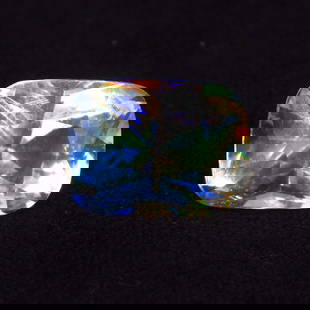 2.35 Ct Natural Rainbow Moonstone Cushion Cut: Weight - 2.35 Ct / Dimensions - 9.60 x 7.10 x 6.20 mm / Shape - Cushion Cut / Clarity - Semi-Transparent / Origin - India / Treatment - None