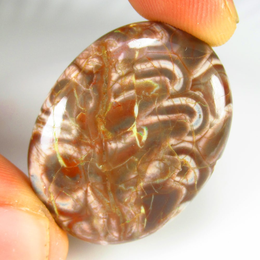 42.71 Ct Natural Brown Jasper Oval Cab (1 of 2)