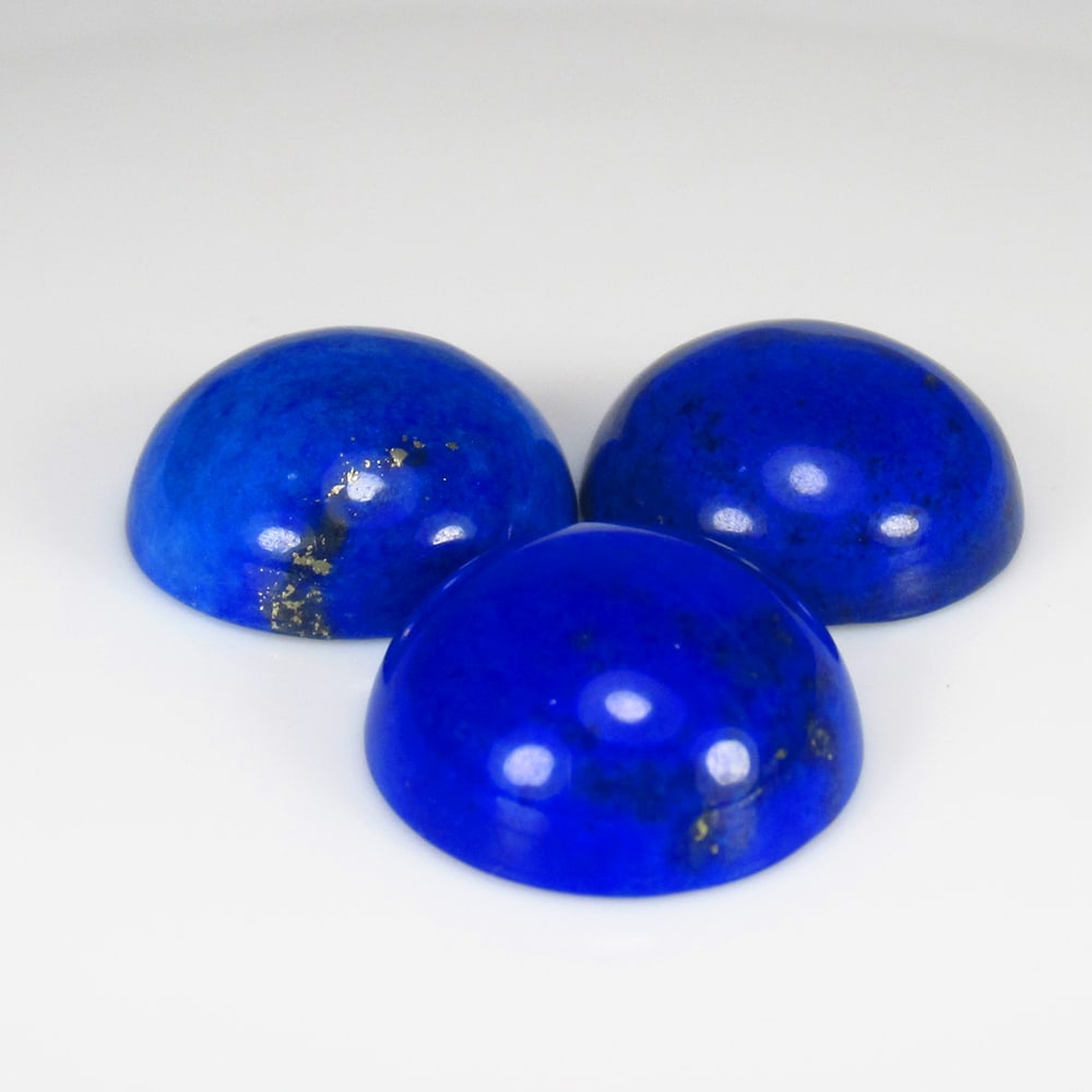 30.30 Ct Natural Blue Lapis Lazuli Round Cab Set (1 of 2)
