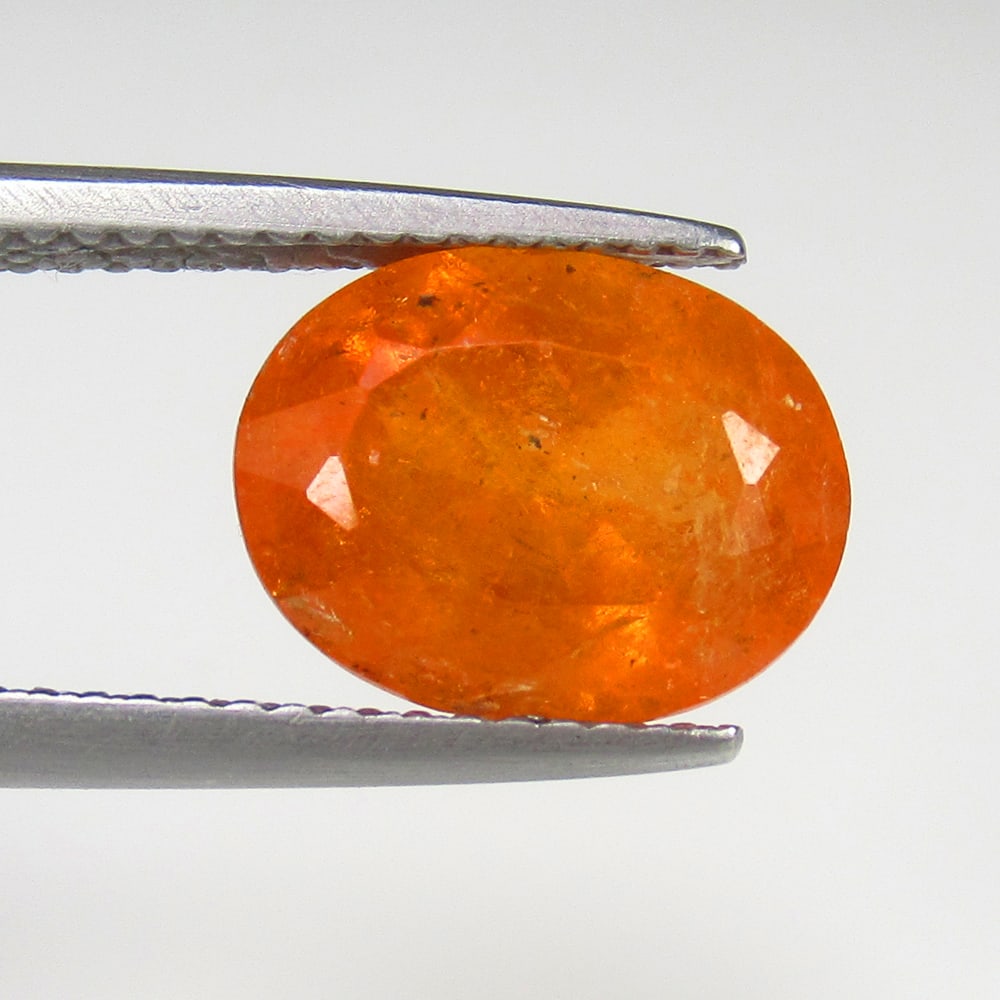4.60 Ct Natural Fanta Orange Spessarite Garnet Oval Cut: Weight - 4.60 Ct / Size - 11.00 x 8.60 x 5.50 mm / Shape - Oval Cut / Clarity - SI / Origin - Madagascar / Treatment - None