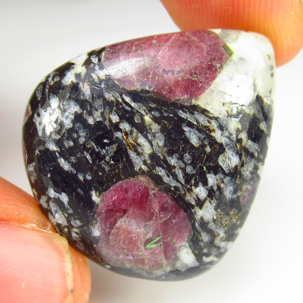 32.32 Ct Natural Snowflake Jasper Quartz Pear Cab (1 of 2)