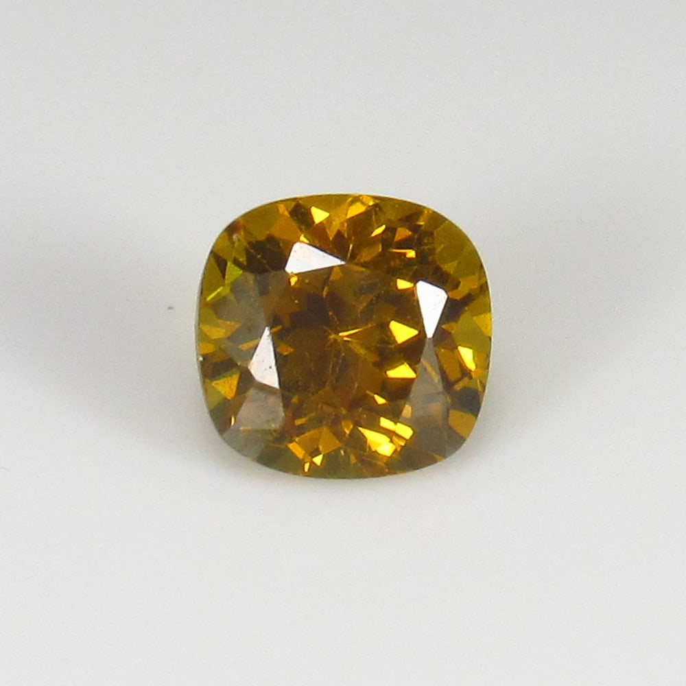 0.95 Ct Natural Mali Garnet Beautiful Cushion Cut: Weight - 0.95 Ct / Size - 5.50 x 5.40 x 4.00 mm / Shape - Cushion Cut / Color - Deep Yellow / Clarity - VVS / Origin - Brazil / Treatment - None