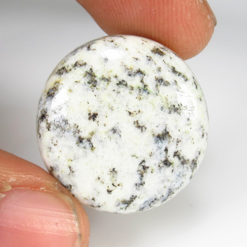 20.63 Ct Natural Dendrite Opal Round Cab (1 of 2)