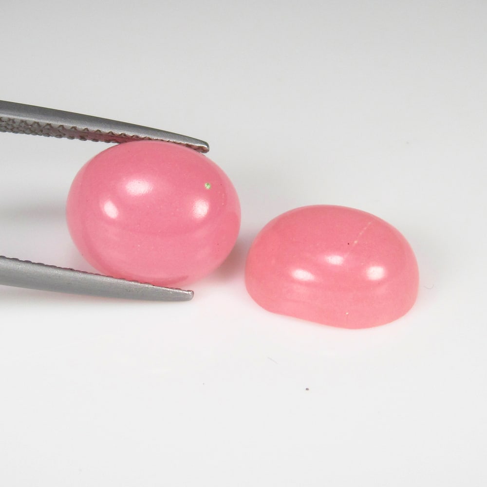 6.84 Ct Natural Pink Opal Oval Cab Pair (1 of 2)