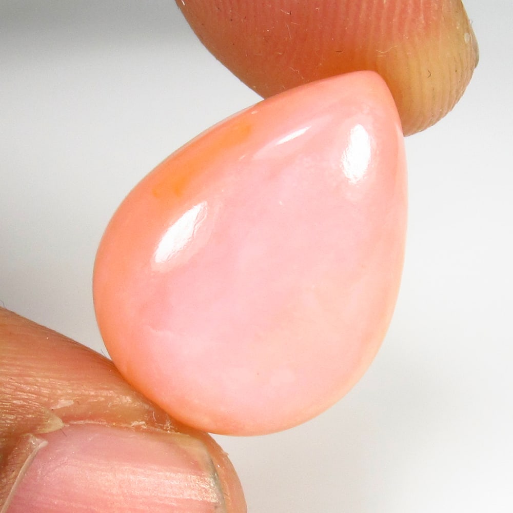 11.24 Ct Natural Pink Opal Pear Cab: weight - 11.24 Ct / Size - 20.10 x 15.40 x 6.60 mm / Shape - Excellent Pear Cab / Origin - Australia / Treatment - None